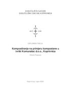 prikaz prve stranice dokumenta Kompostiranje na primjeru kompostane u tvrtki Komunalac d.o.o., Koprivnica