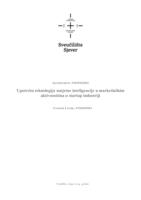 prikaz prve stranice dokumenta Upotreba tehnologija umjetne inteligencije u marketinškim aktivnostima u startup industriji