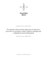 prikaz prve stranice dokumenta Povećanje učinkovitosti agencija za odnose s javnošću uz primjenu alata umjetne inteligencije u digitalnim komunikacijama