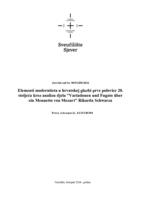 prikaz prve stranice dokumenta Elementi moderniteta u hrvatskoj glazbi prve polovice 20. stoljeća kroz analizu djela "Variationen und Fugato über ein Menuetto von Mozart" Rikarda Schwarza