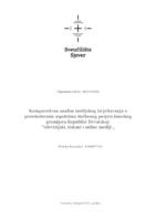 prikaz prve stranice dokumenta Komparativna analiza medijskog izvještavanja o protokolarnim aspektima službenog posjeta kineskog premijera Republici Hrvatskoj: Televizijski, tiskani i online mediji