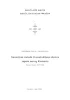 prikaz prve stranice dokumenta Sanacijske metode i konstruktivna obnova kapele Svetog Klementa u Kelemenu