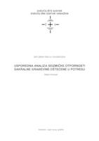 prikaz prve stranice dokumenta Usporedna analiza seizmičke otpornosti sakralne građevine oštećene u potresu