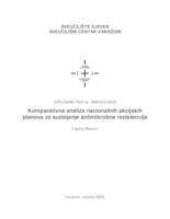 prikaz prve stranice dokumenta Komparativna analiza nacionalnih akcijskih planova za suzbijanje antimikrobne rezistencije