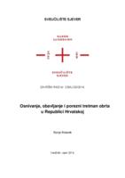 prikaz prve stranice dokumenta Osnivanje, obavljanje i porezni tretman obrta u Republici Hrvatskoj